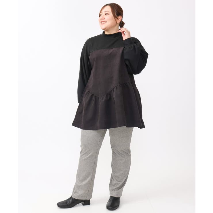 【大きいサイズ/soso×eur3】イレヘムギャザーチュニック | eur3 | 詳細画像17 