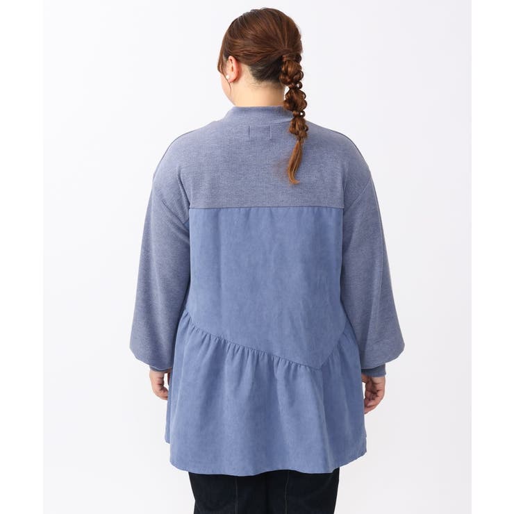 【大きいサイズ/soso×eur3】イレヘムギャザーチュニック | eur3 | 詳細画像5 