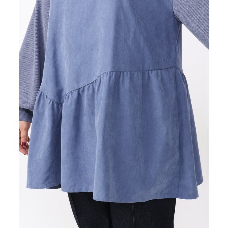 【大きいサイズ/soso×eur3】イレヘムギャザーチュニック | eur3 | 詳細画像8 