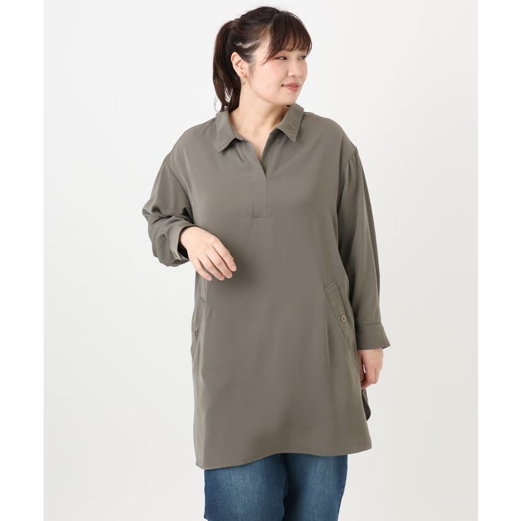 【大きいサイズ】シャツチュニック | eur3 | 詳細画像10 
