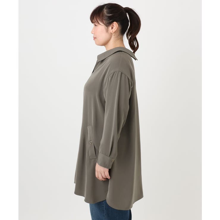 【大きいサイズ】シャツチュニック | eur3 | 詳細画像11 