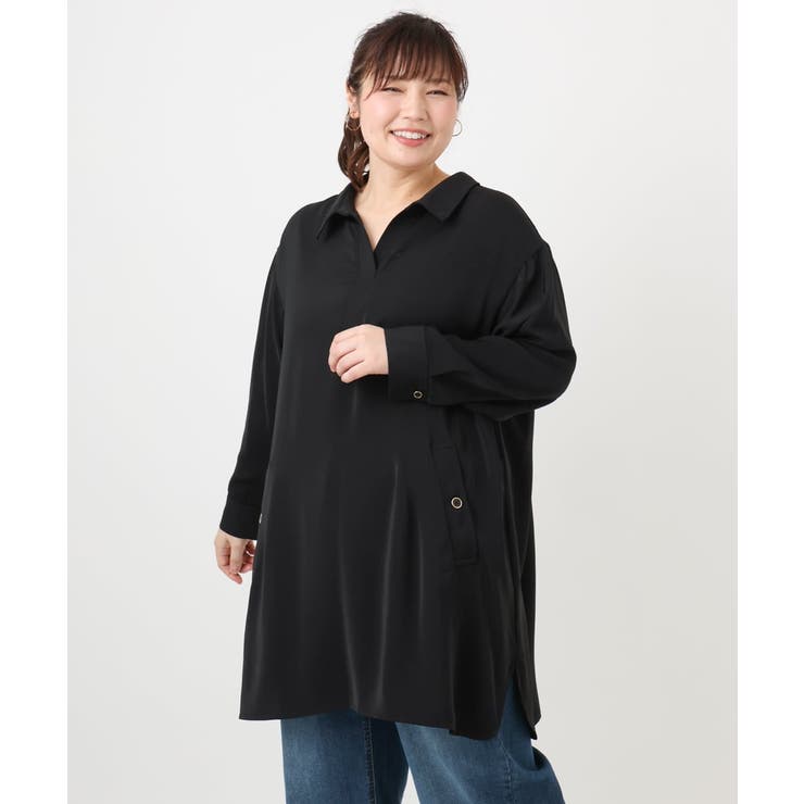 【大きいサイズ】シャツチュニック | eur3 | 詳細画像21 