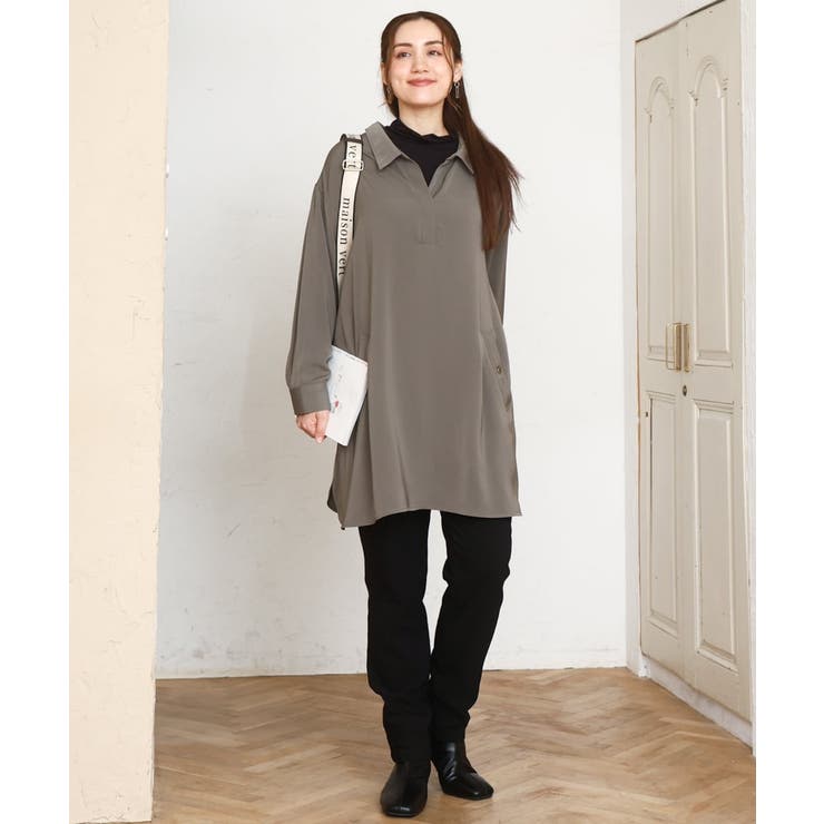 【大きいサイズ】シャツチュニック | eur3 | 詳細画像3 