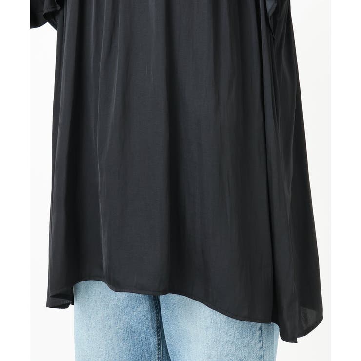 【WEB先行販売】【大きいサイズ】サテンドッキングチュニック | eur3 | 詳細画像20 