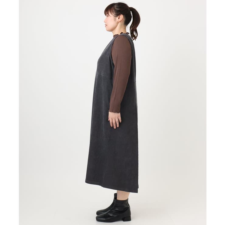 【大きいサイズ】コーデュロイジャンパースカート | eur3 | 詳細画像6 