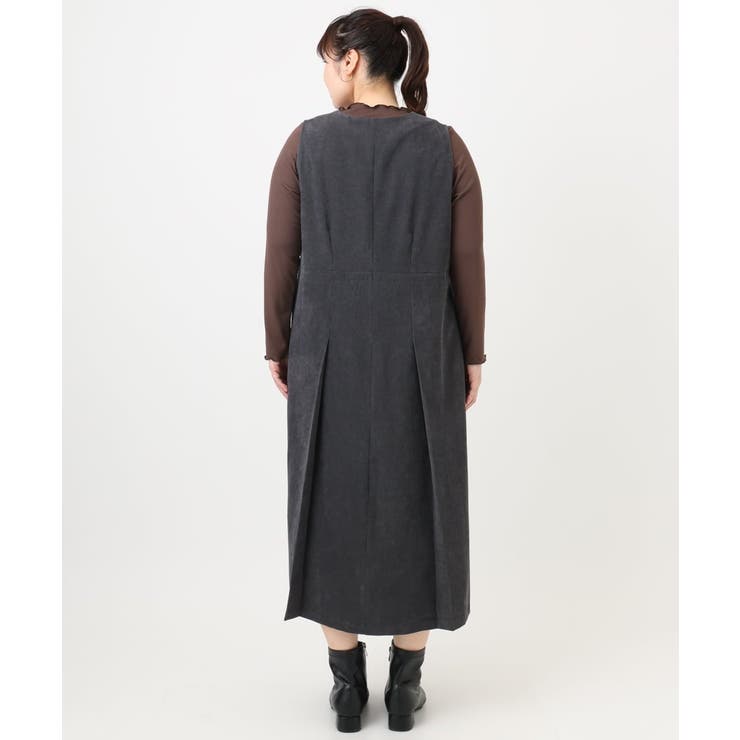 【大きいサイズ】コーデュロイジャンパースカート | eur3 | 詳細画像7 