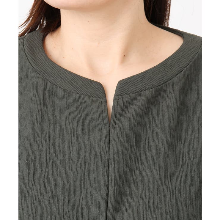 【大きいサイズ/LAVEANGE×eur3】タックジャージーワンピース | eur3 | 詳細画像12 