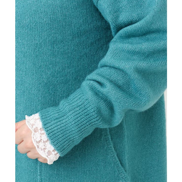 【大きいサイズ LAVEANGE×eur3】アンゴラタッチニットチュニックワンピ… | eur3 | 詳細画像10 