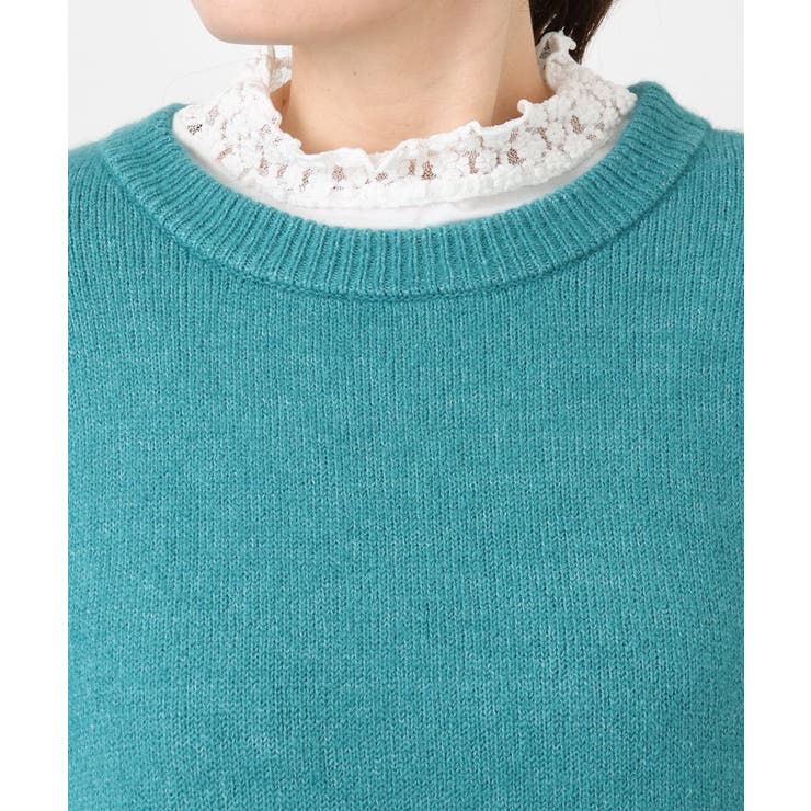 【大きいサイズ LAVEANGE×eur3】アンゴラタッチニットチュニックワンピ… | eur3 | 詳細画像9 