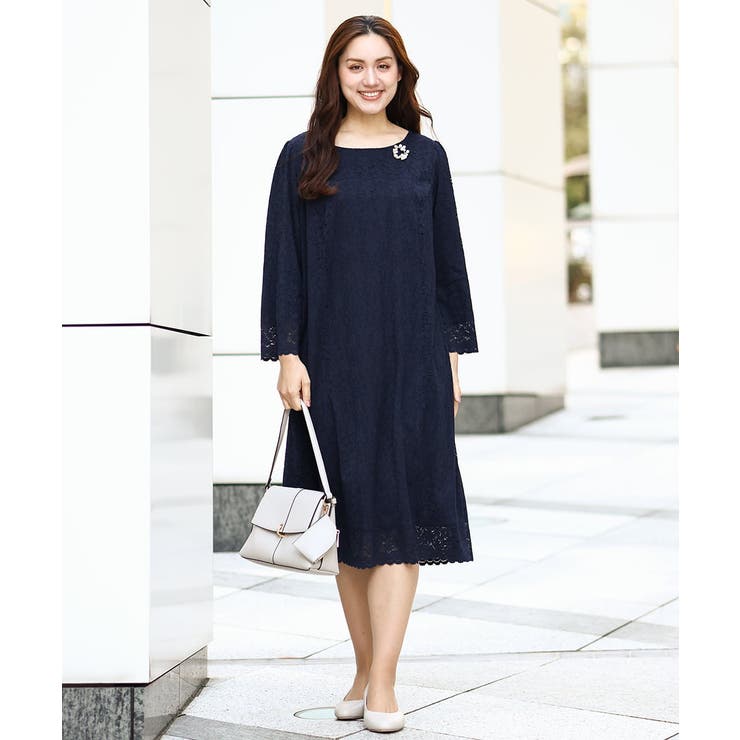 【大きいサイズ/11号サイズあり】スカラップレースワンピース | eur3 | 詳細画像2 