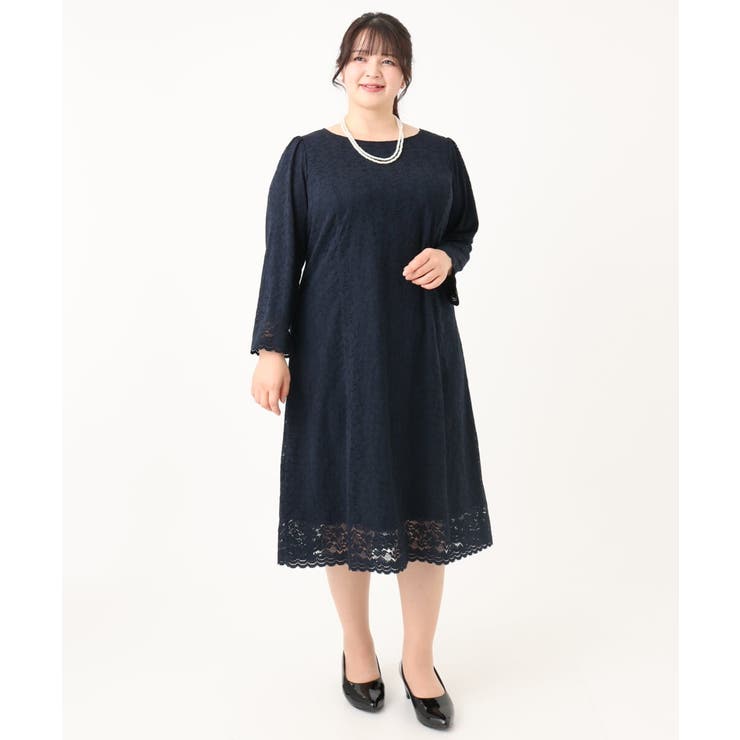 【大きいサイズ/11号サイズあり】スカラップレースワンピース | eur3 | 詳細画像4 