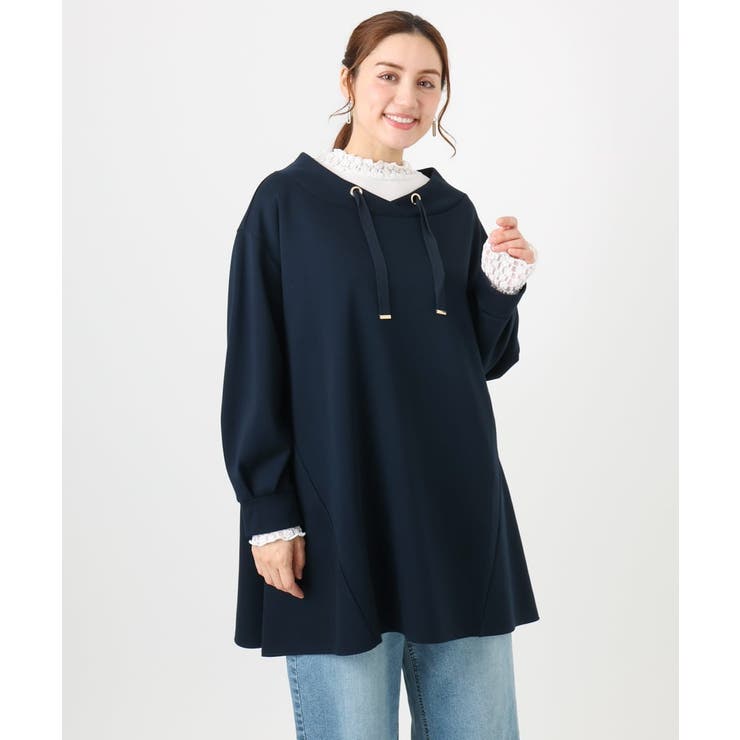 【大きいサイズ】ダンボールフーディー風チュニック | eur3 | 詳細画像21 