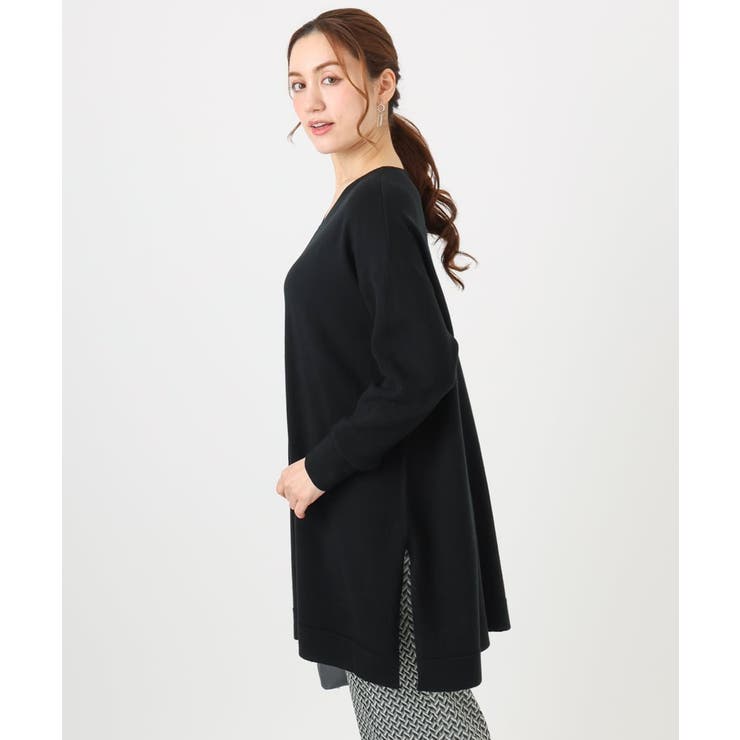 【大きいサイズ】Vネックニットチュニック | eur3 | 詳細画像14 