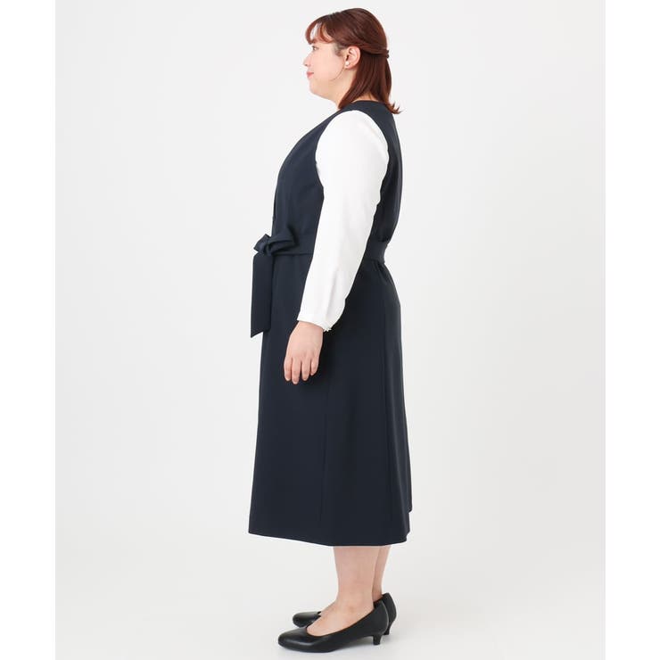 【大きいサイズ】Wクロス2WAYワンピース | eur3 | 詳細画像10 