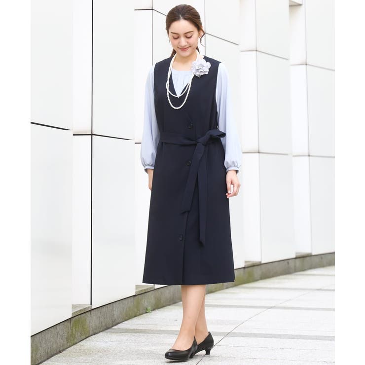 【大きいサイズ】Wクロス2WAYワンピース | eur3 | 詳細画像3 