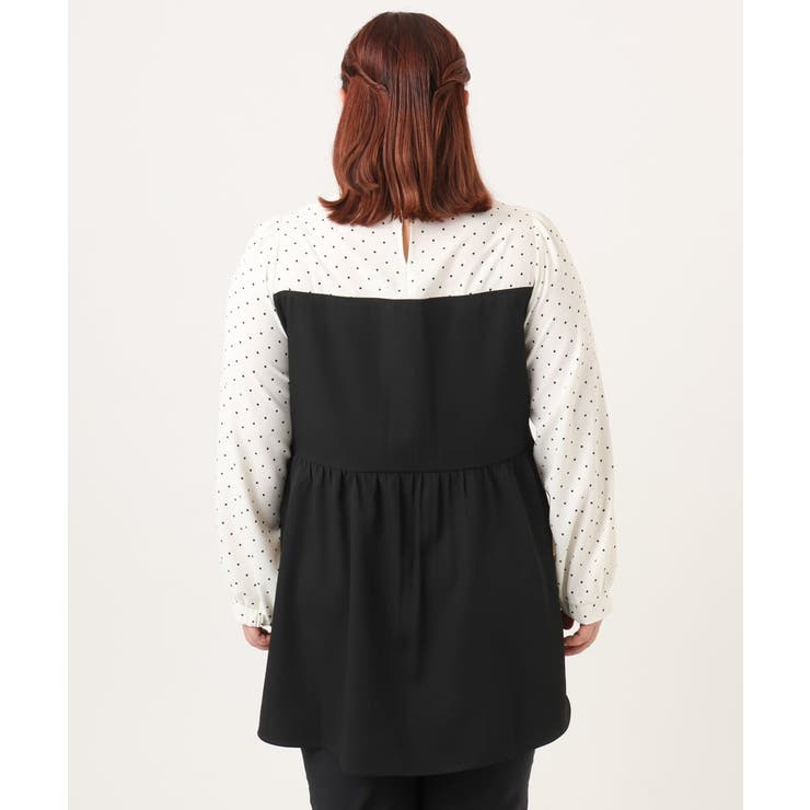 【大きいサイズ】ビスチェ風ドッキングトップス | eur3 | 詳細画像14 