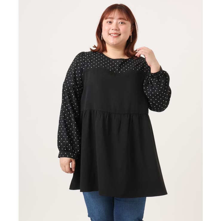 【大きいサイズ】ビスチェ風ドッキングトップス | eur3 | 詳細画像27 