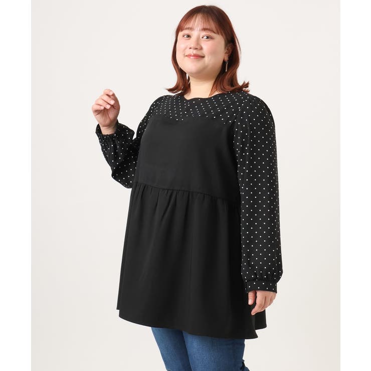 【大きいサイズ】ビスチェ風ドッキングトップス | eur3 | 詳細画像29 