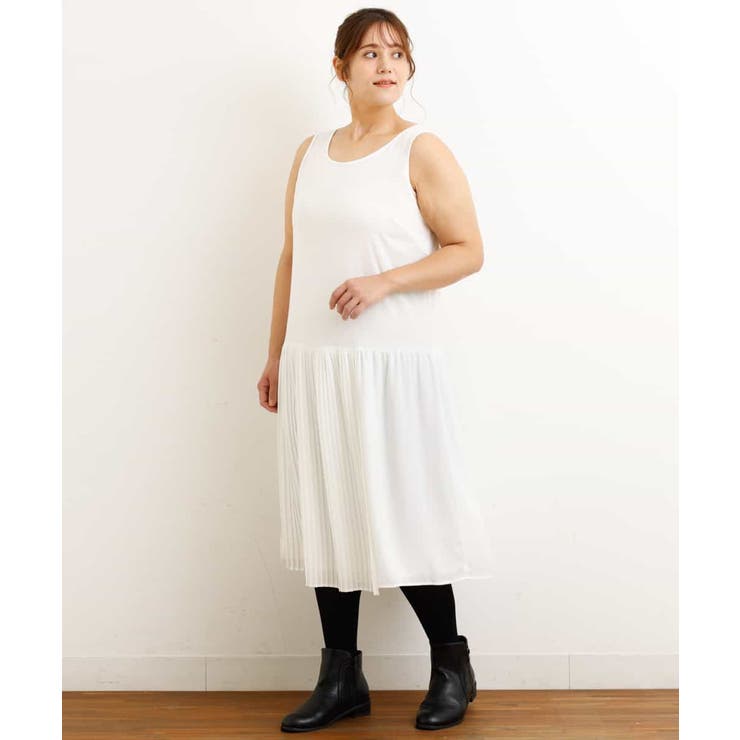 大きいサイズ イレヘムプリーツレイヤードワンピース 品番 Itkw Eur3 エウルキューブ のレディースファッション通販 Shoplist ショップリスト