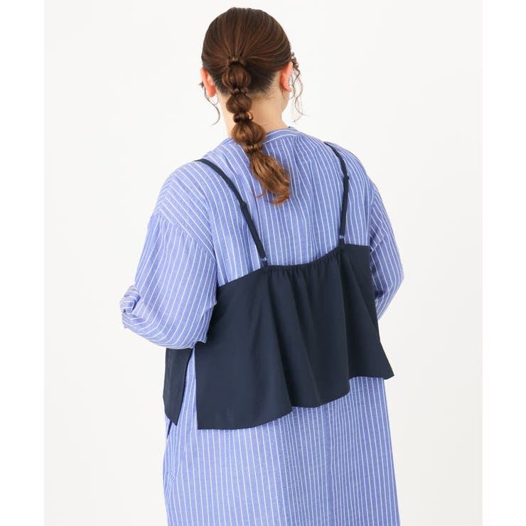 【大きいサイズ】ビスチェ×シャツワンピースセット | eur3 | 詳細画像3 