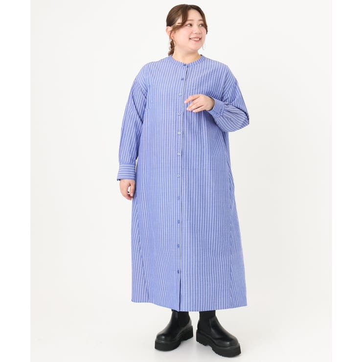 【大きいサイズ】ビスチェ×シャツワンピースセット | eur3 | 詳細画像5 