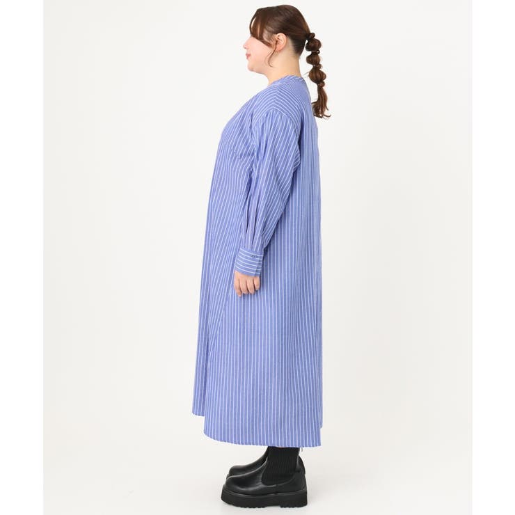 【大きいサイズ】ビスチェ×シャツワンピースセット | eur3 | 詳細画像6 