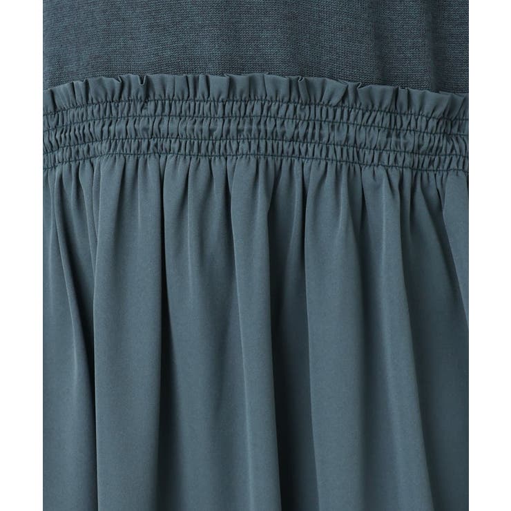 【大きいサイズ】シャーリングコンビワンピース | eur3 | 詳細画像13 