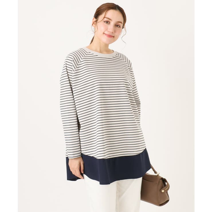 ライトグレー(91) | 【大きいサイズ】ドッキングプルオーバー | eur3