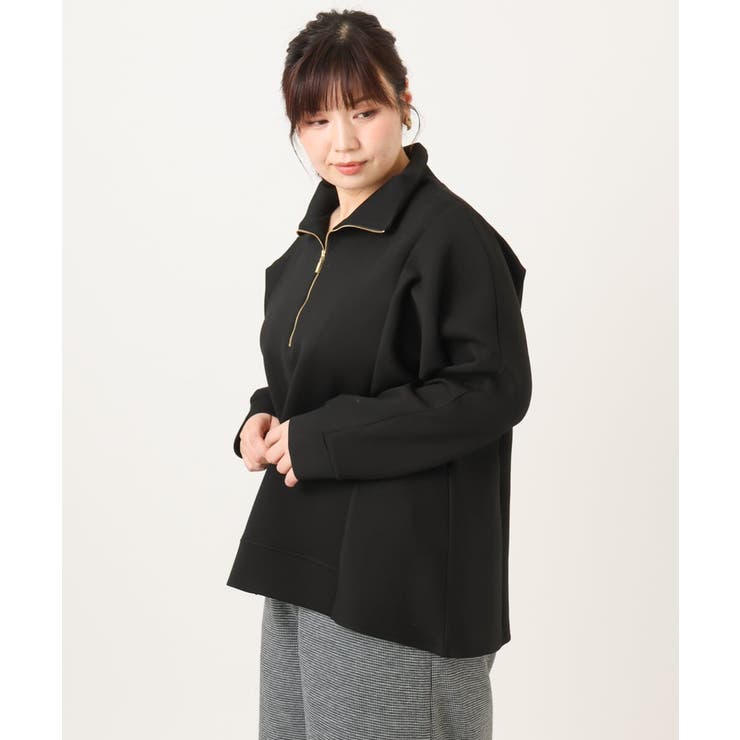 【大きいサイズ】ハーフジップダンボールプルオーバー | eur3 | 詳細画像19 