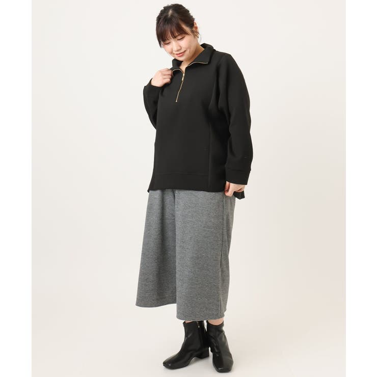 【大きいサイズ】ハーフジップダンボールプルオーバー | eur3 | 詳細画像21 