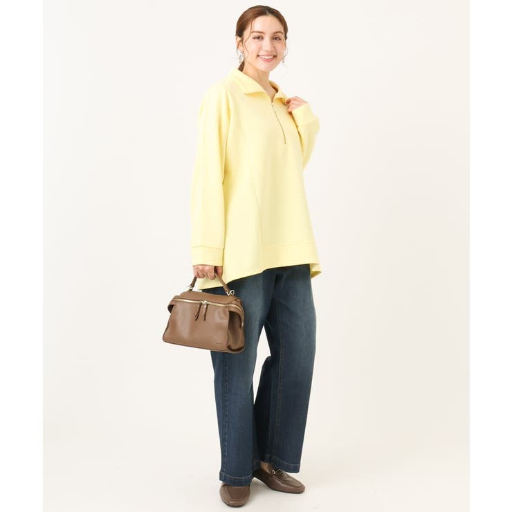 【大きいサイズ】ハーフジップダンボールプルオーバー | eur3 | 詳細画像4 