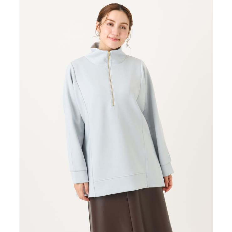 【大きいサイズ】ハーフジップダンボールプルオーバー | eur3 | 詳細画像5 