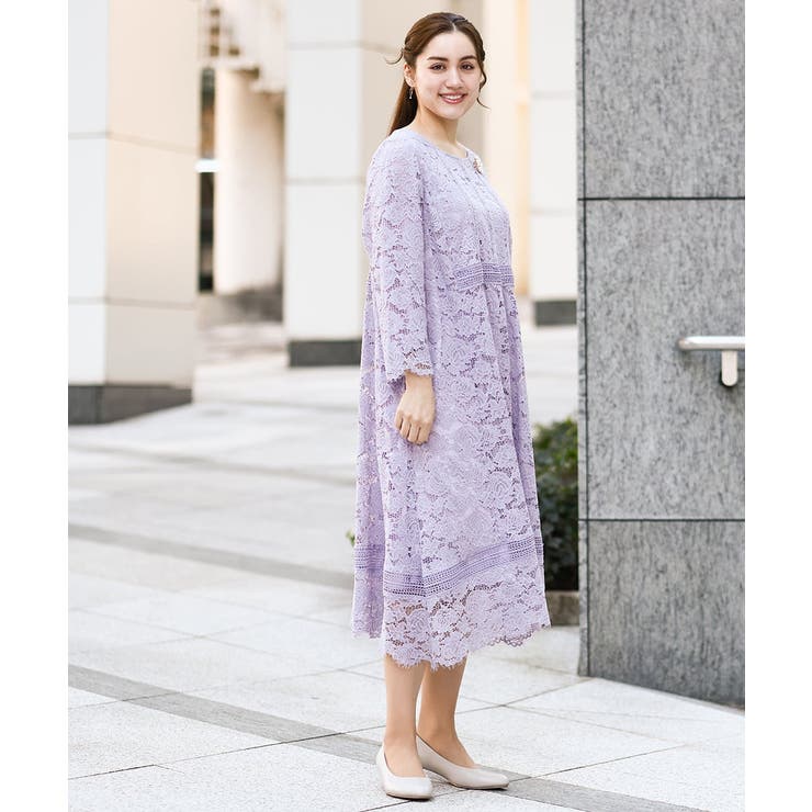 【大きいサイズ】イレヘムレースドレス | eur3 | 詳細画像11 