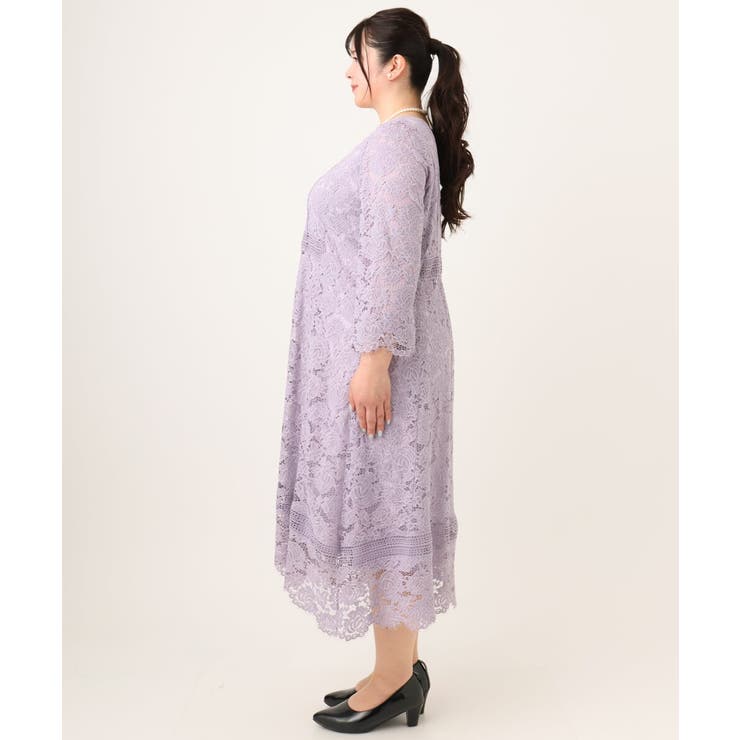 【大きいサイズ】イレヘムレースドレス | eur3 | 詳細画像15 