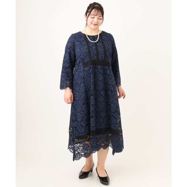 【大きいサイズ】イレヘムレースドレス | eur3 | 詳細画像4 