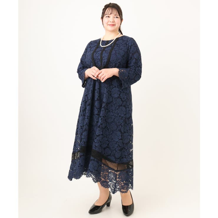【大きいサイズ】イレヘムレースドレス | eur3 | 詳細画像5 