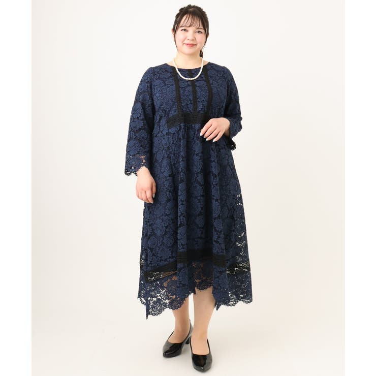 【大きいサイズ】イレヘムレースドレス | eur3 | 詳細画像7 