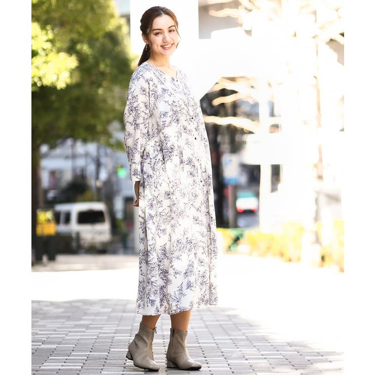 【大きいサイズ】パイピングワンピース | eur3 | 詳細画像12 