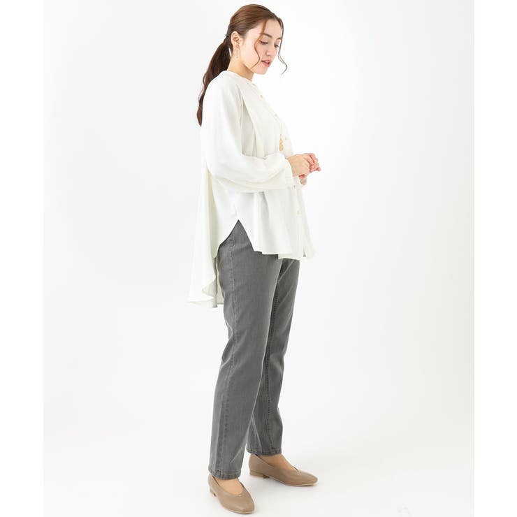 【大きいサイズ】ポーラバンドカラーチュニック | eur3 | 詳細画像21 