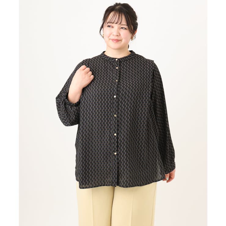 【大きいサイズ】ポーラバンドカラーチュニック | eur3 | 詳細画像28 