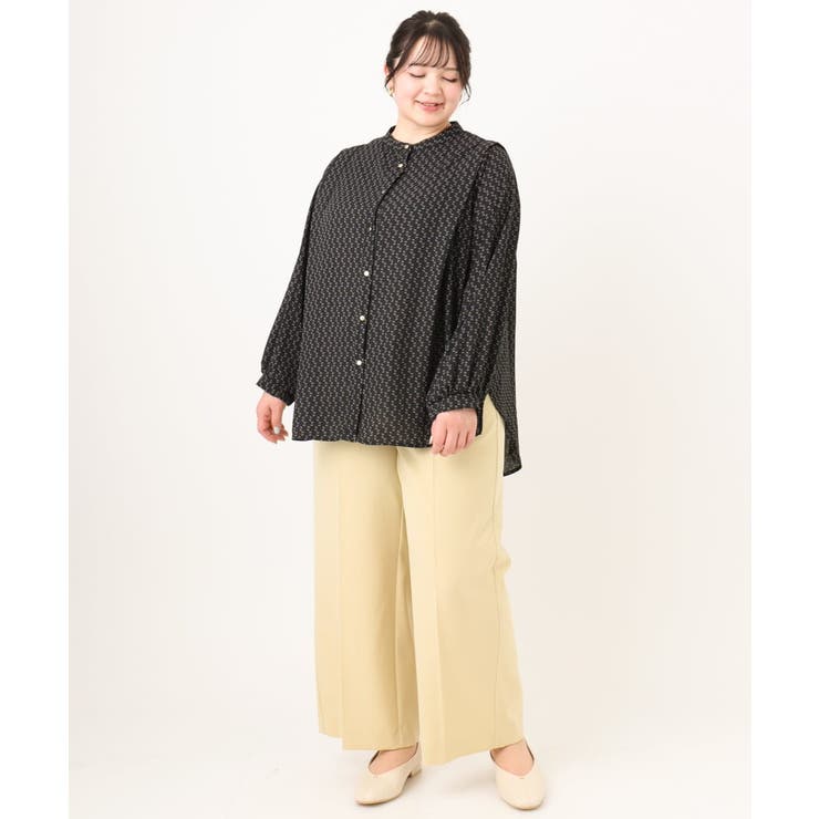 【大きいサイズ】ポーラバンドカラーチュニック | eur3 | 詳細画像30 