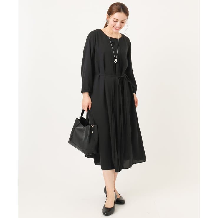 【大きいサイズ】フロントプリーツワンピース | eur3 | 詳細画像19 