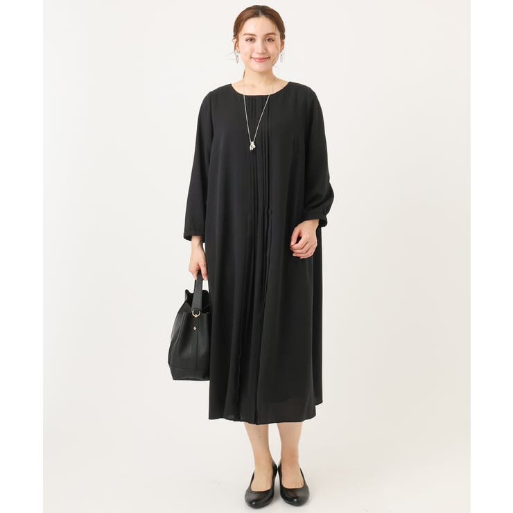 【大きいサイズ】フロントプリーツワンピース | eur3 | 詳細画像20 