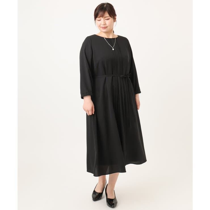 【大きいサイズ】フロントプリーツワンピース | eur3 | 詳細画像24 