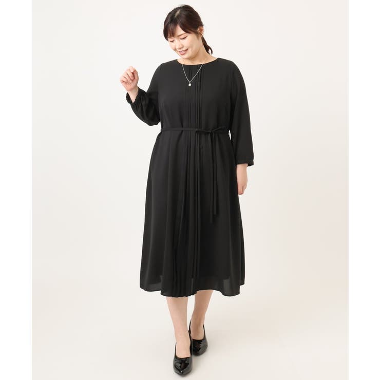 【大きいサイズ】フロントプリーツワンピース | eur3 | 詳細画像25 