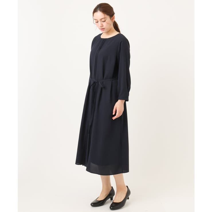 【大きいサイズ】フロントプリーツワンピース | eur3 | 詳細画像3 