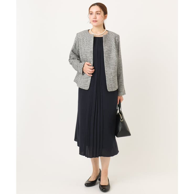 【大きいサイズ】フロントプリーツワンピース | eur3 | 詳細画像6 