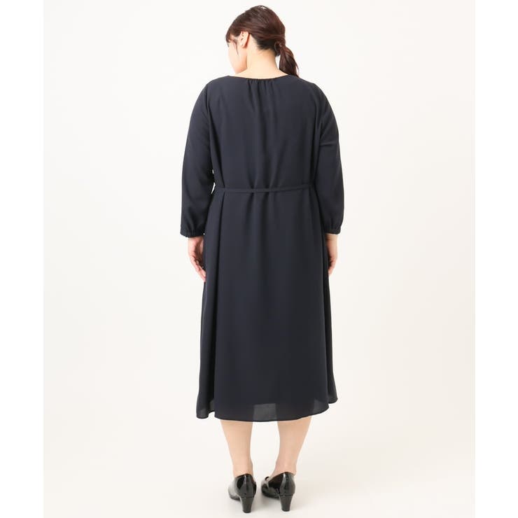 【大きいサイズ】フロントプリーツワンピース | eur3 | 詳細画像9 