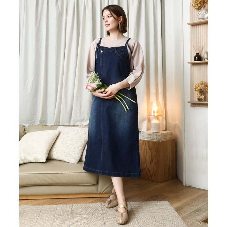 【大きいサイズ】デニムジャンパースカート | eur3 | 詳細画像2 