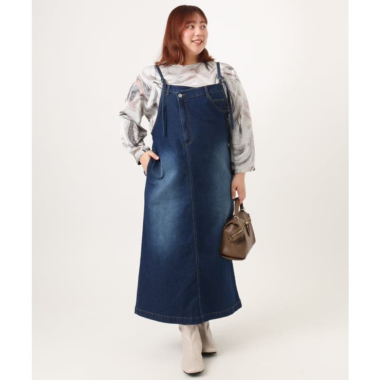 【大きいサイズ】デニムジャンパースカート | eur3 | 詳細画像5 